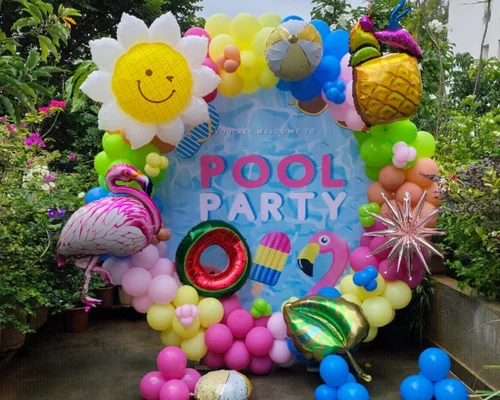 Pool Party Birthday Decoration